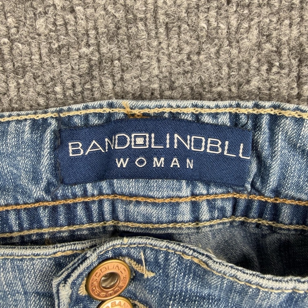 BandolinoBlu Capri Jeans Womens 22W Light Wash High Rise Relaxed Cuffed Denim - Picture 5 of 9